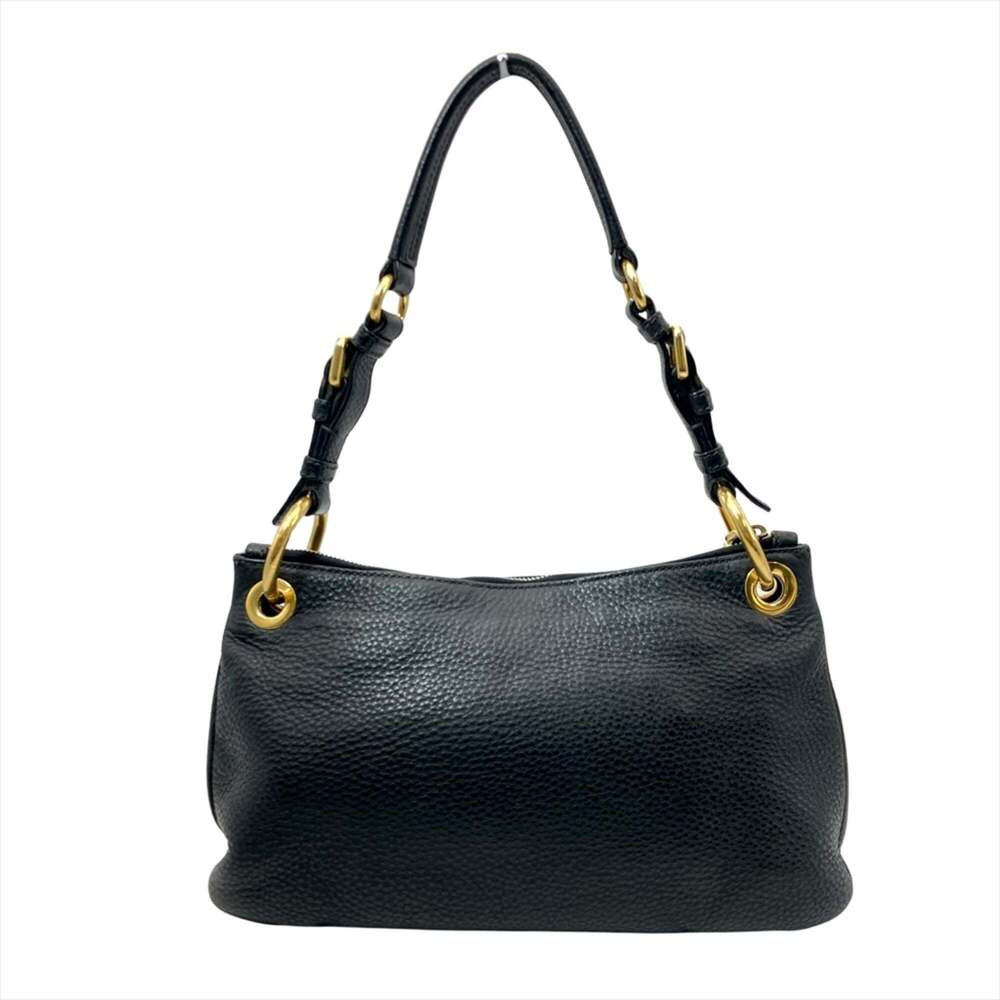 PRADA Black Leather Shoulder Bag - Picture 2 of 14